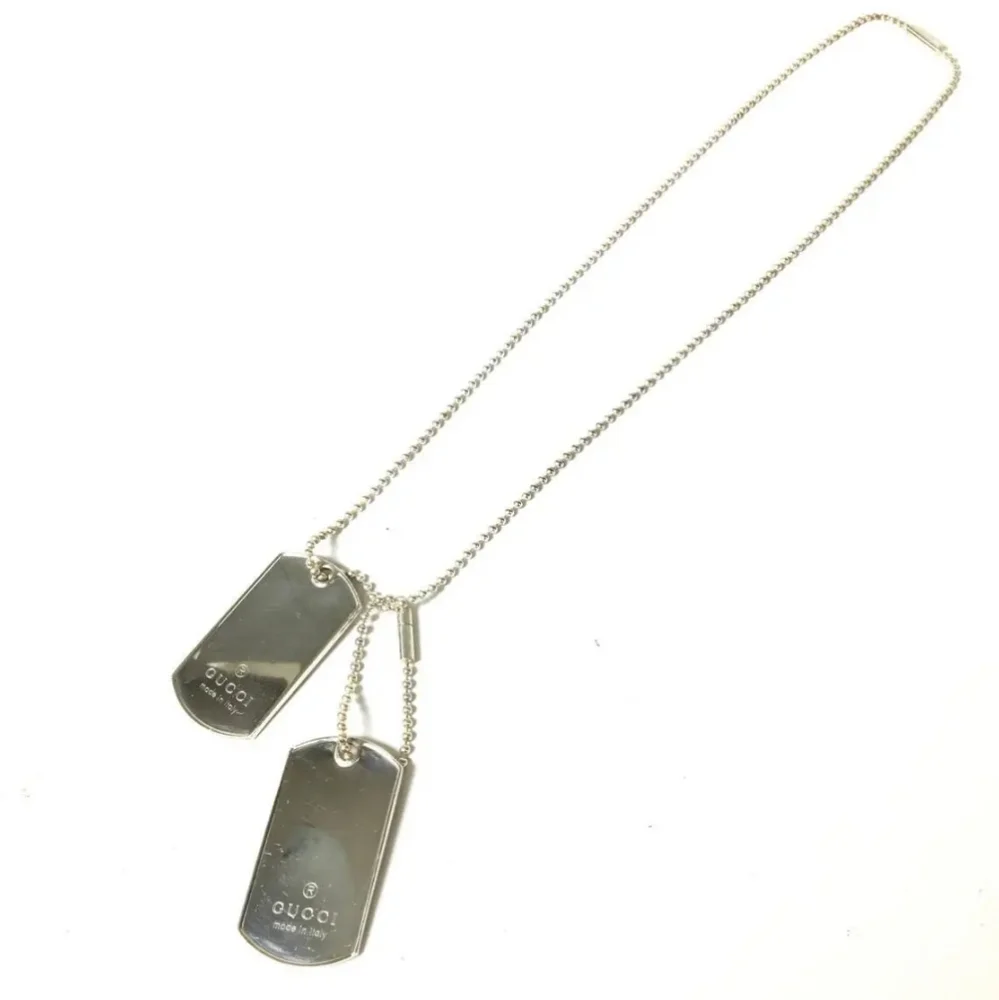 SALE 💥☀️🔆 GUCCI DOG TAGS Necklace (Two tags included)